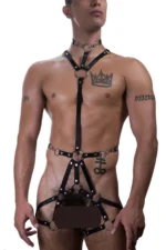 Fantasy Men's Rubber Body Harness - SHM184 - Image 3