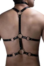 Men's Rubber Chest Harness - SHM192 - Image 4