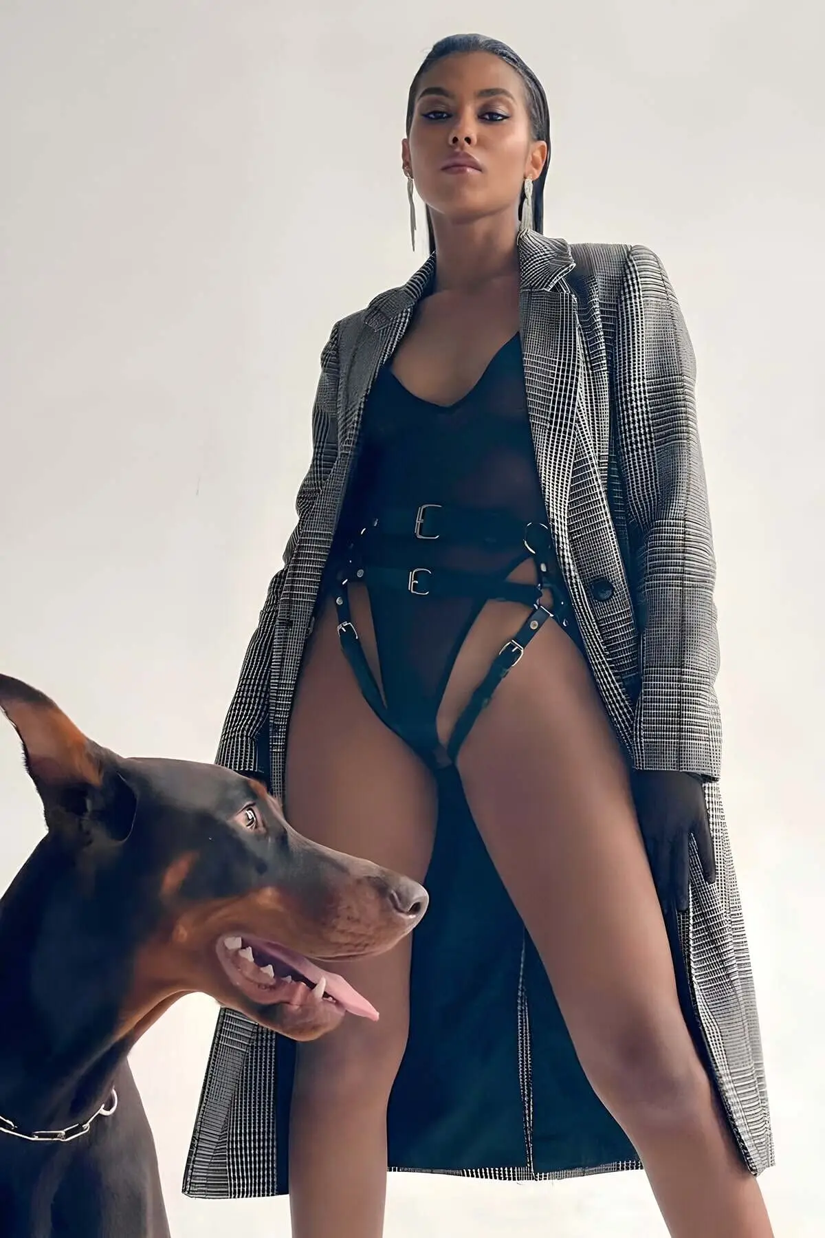 Sexy Leather Fantasy Panties - SH732