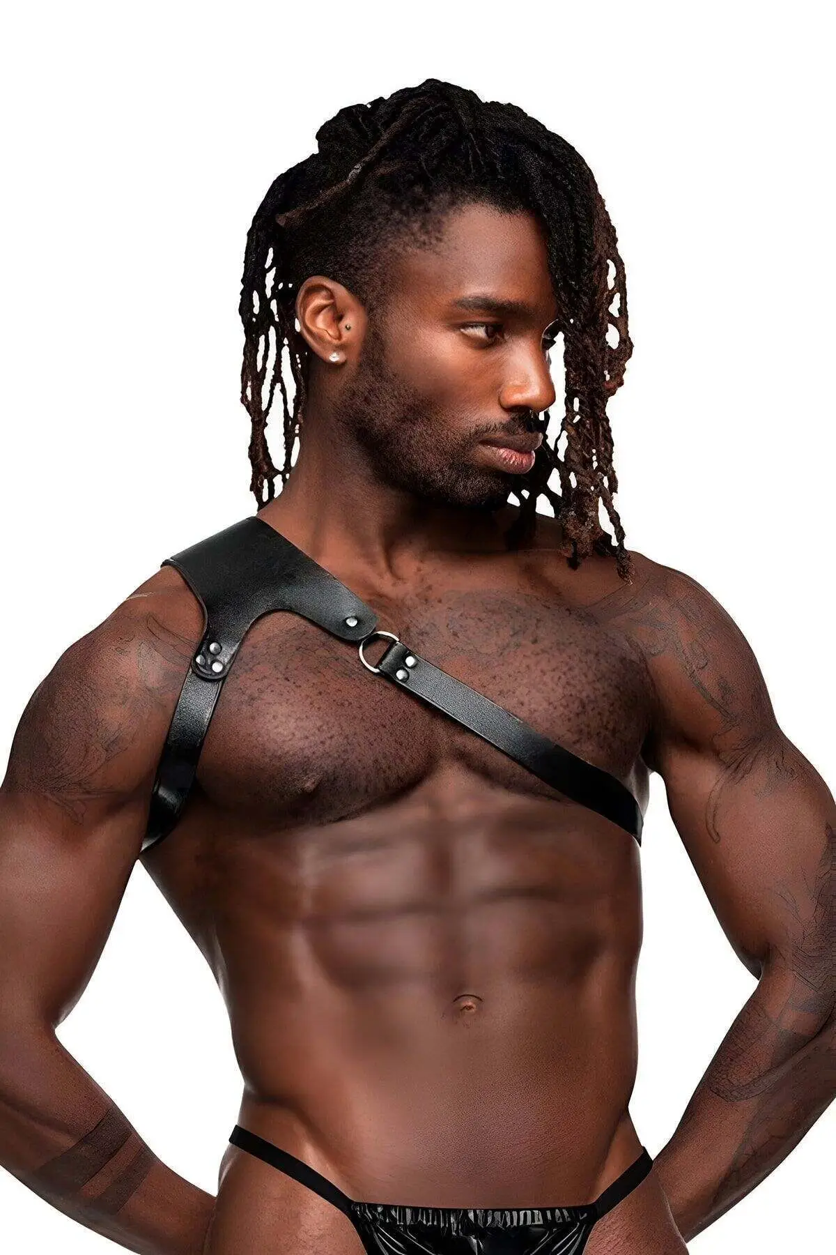 One Shoulder Men's Harness, Men's Clubwear, Dancewear, Fantasy Apparel - SHM153