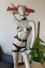 Harness Set including Corset, Collar, Wristband and Leg Band - Image 3