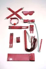 Whip Handcuff Set, 7-Piece Set, Foot and Handcuffs, Mask, Mouthguard - SH1311