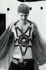 Sexy Men's Leather Accessory Clubwear