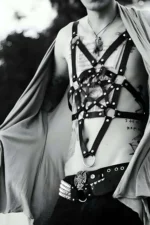 Sexy Men's Leather Accessory Clubwear - Image 2