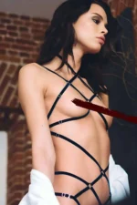 Sexy Rubber Harness Fantasy Lingerie - SH337