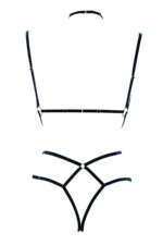 Sexy Rubber Harness Fantasy Lingerie - SH337 - Image 5