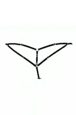 Sexy Rubber Harness Thong - SH369 - Image 2