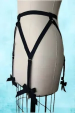 Sexy Garter Harness with Bow - SH68 - Image 2