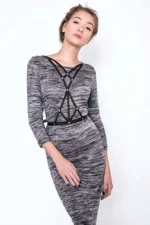 Cross Detail Chest Harness - SH158