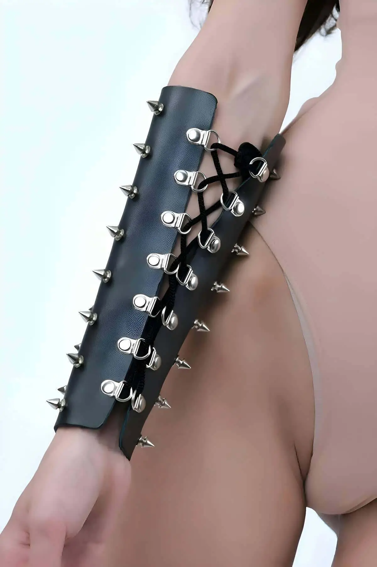 Studded Arm Jewelry, Body Accessory Leather Harness - SH1270