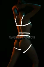 Sexy Glow-in-the-Dark Harness Set for Dancers - SH453 - Image 3