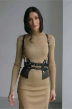 Leather Dress Belt, T-Shirt Belt, Stylish Leather Belt - SH1083 - Image 2