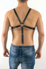 Leather Men's Fantasy Clothing - Men's Leather Underwear - Erotic Men's Underwear - SHM12 - Image 3