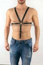 Leather Men's Fantasy Clothing - Men's Leather Underwear - Erotic Men's Underwear - SHM12 - Image 2