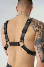 Men's Leather Chest Belt, Men's Fantasy Accessory, Men's Leather Accessory - SHM148 - Image 2