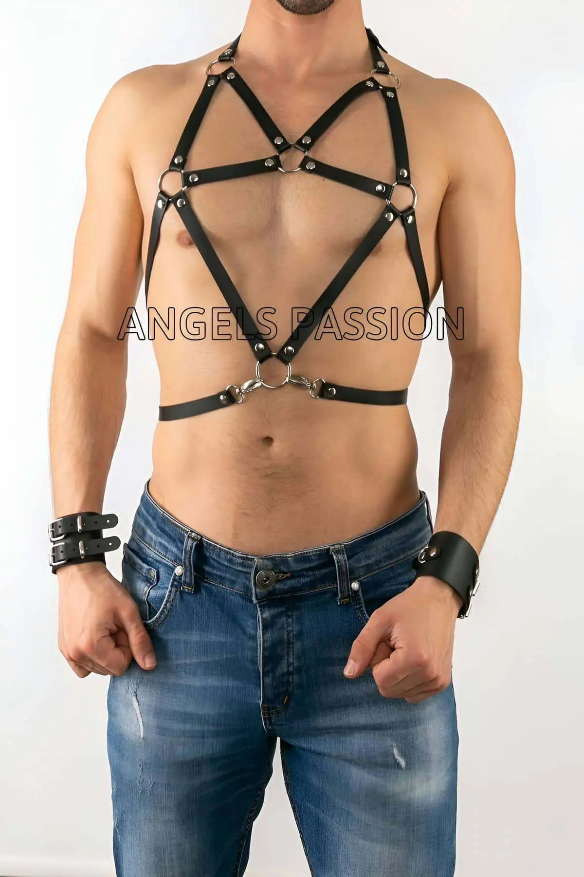 Leather Men's Chest Harness - SHM80