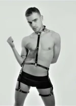 Leather Men's Garter Harness Fantasy Apparel - SHM34