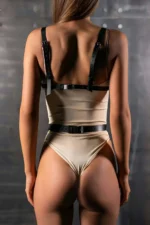 Leather Chest Harness, Stylish Accessory for Leather Dresses - SH991 - Image 3