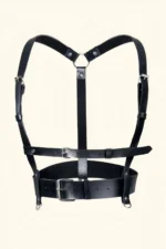 Leather Chest Harness and Choker Set - SH959 - Image 4