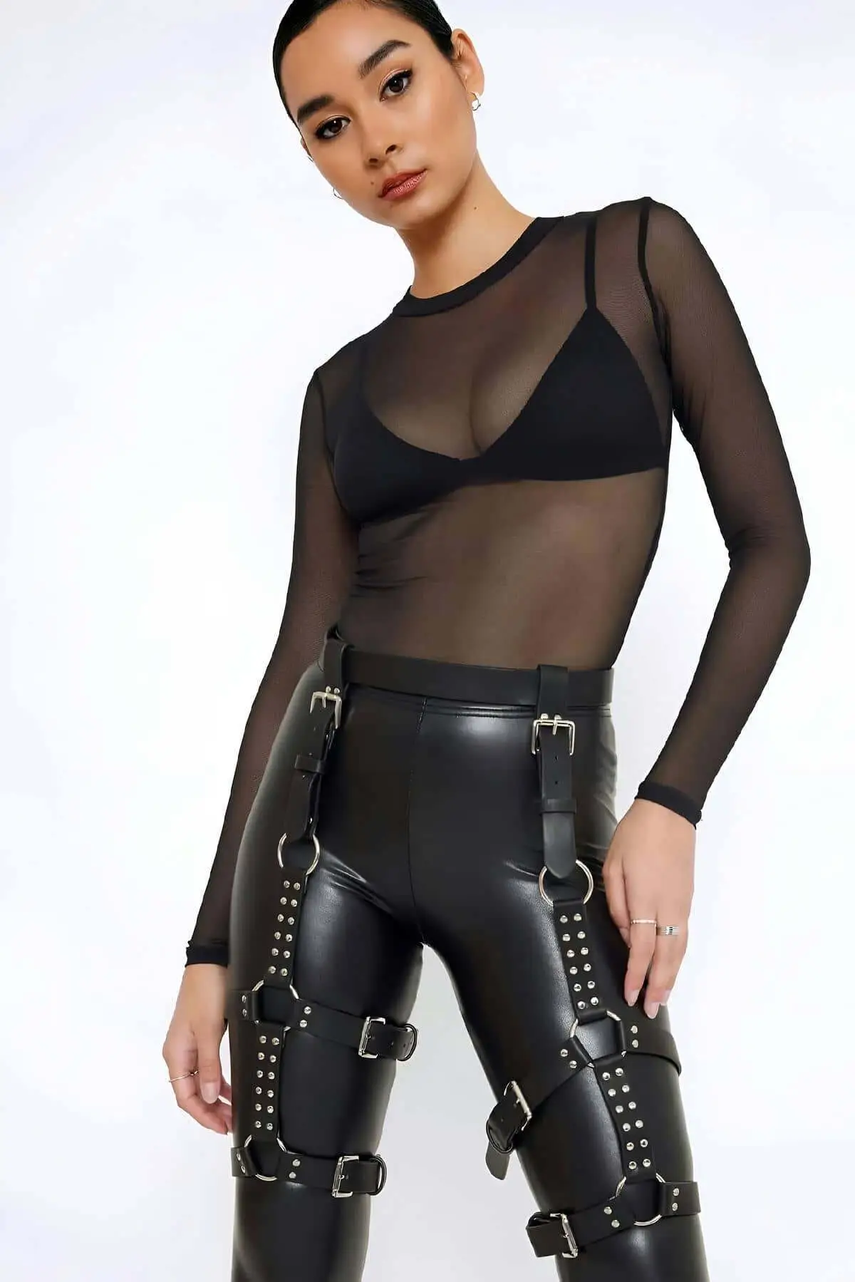 Leather Leg Harness - SH862