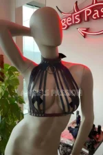 Rainbow Reflective Sexy Harness Bustier - SH551 - Image 5