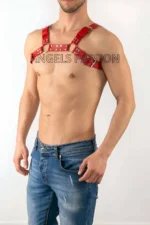 Leather Men's Chest Harness, Fantasy Men's Underwear - SHM8