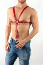 Men's Leather Chest Accessory, Men's Fantasy Apparel - SHM12