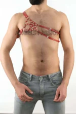 Men's Leather Shoulder Harness, One Shoulder Harness - SHM14 - Image 2