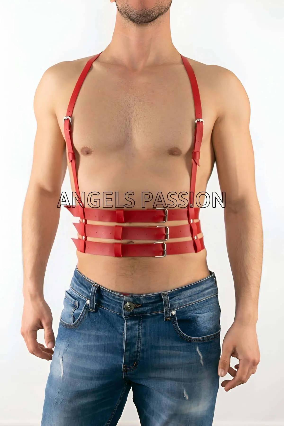 124704.webp Men's Sports Leather Body Accessory, Leather Fantasy Underwear - SHM17 - Image 1