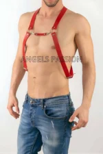 Leather Men's Harness Pants Accessory, Men's Chest Harness - SHM27 - Image 3