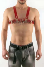 Leather Chest Sexy Men's Harness - SHM52