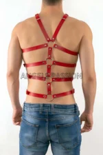 Sexy Men's Body Harness, Leather Men's Body Harness - SHM54 - Image 2