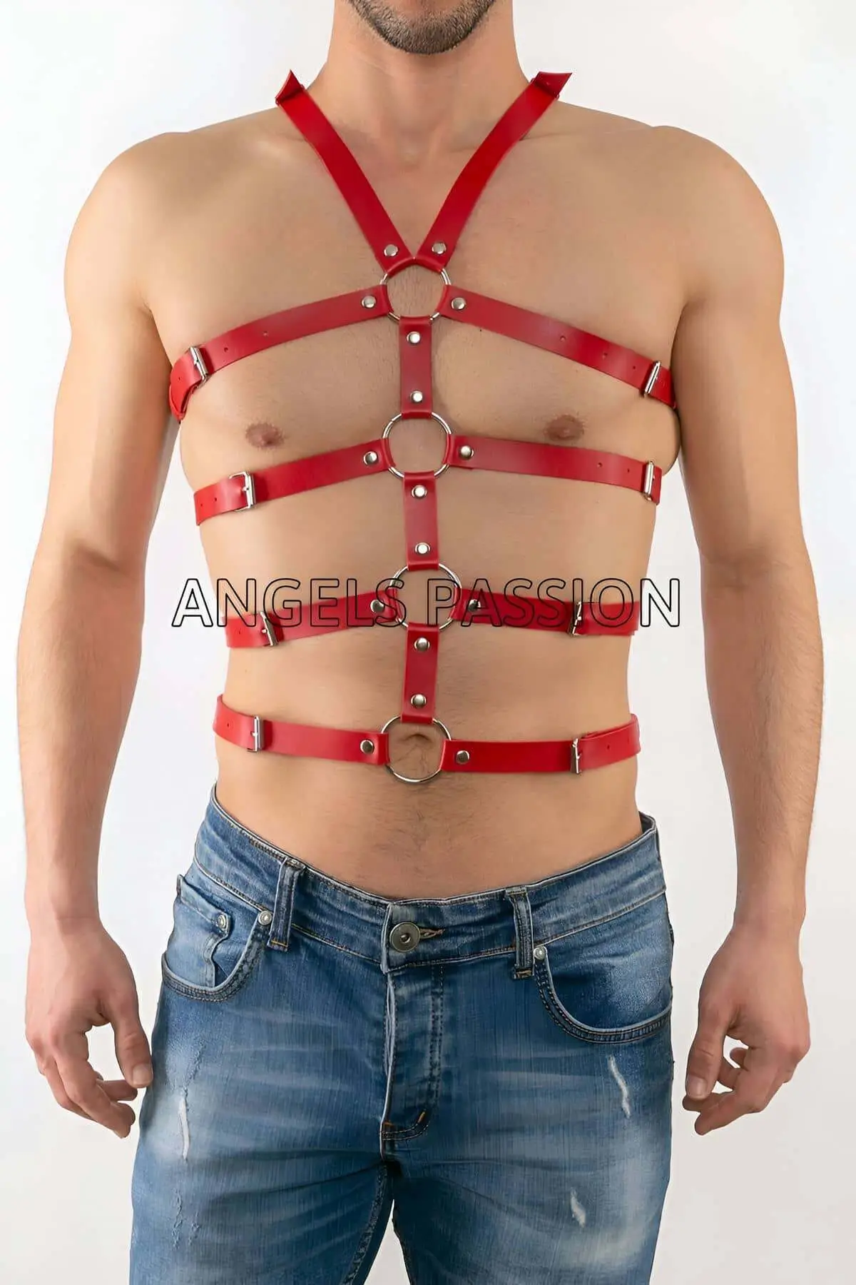 Sexy Men's Body Harness, Leather Men's Body Harness - SHM54