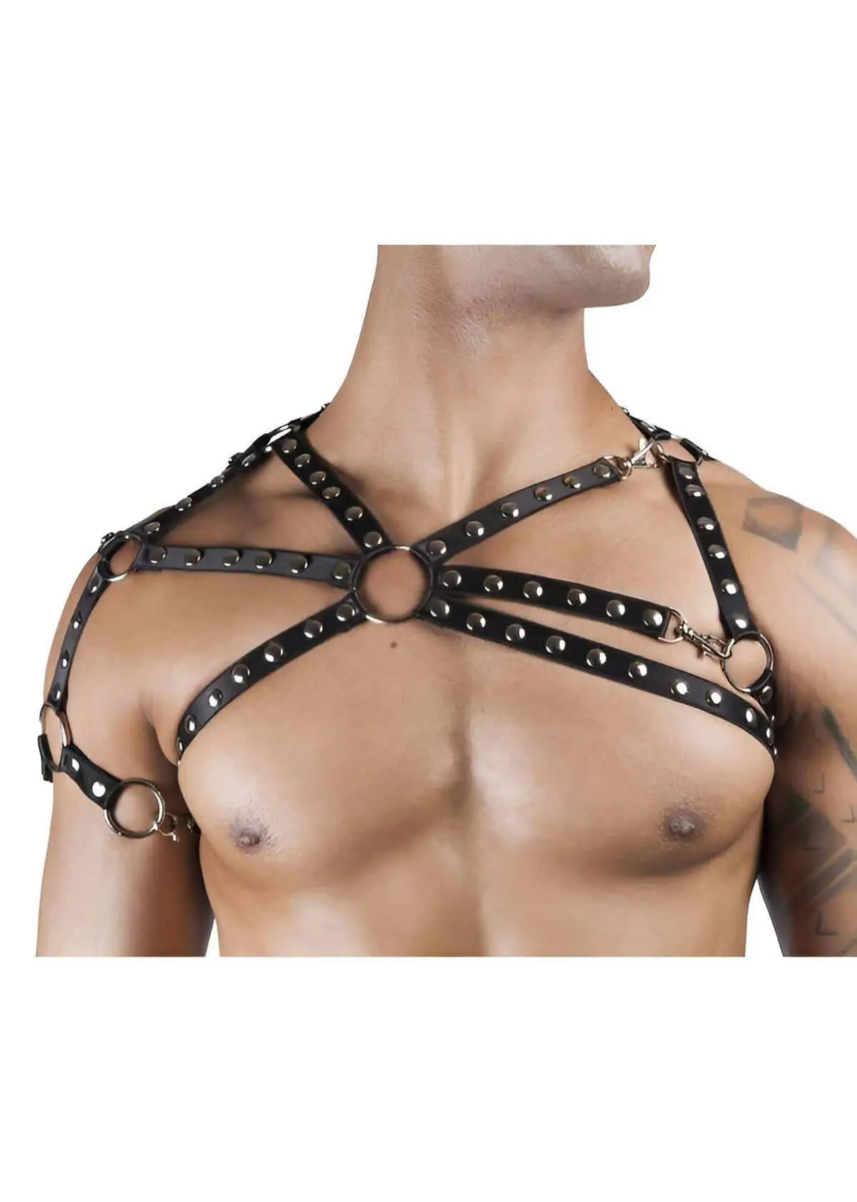 Stud Detail Sexy Men's Top Harness - SHM66