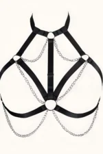 Chain-Mounted Rubber Chest Harness - SH818 - Image 4