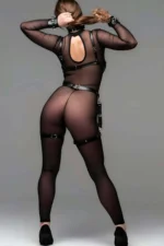 Bracelet-Style Fantasy Leather Garter Set Harness - SH1192 - Image 4