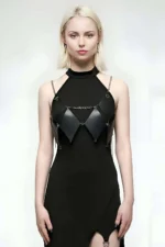 Elegant Belt with Baklava Pattern Detail, Leather Style Belt, Dress Belt - SH1332 - Image 2