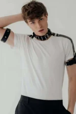 Stylish Men's Harness with Neck, Bicep and Shoulder Details - SHM90