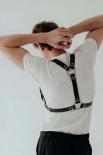 Stylish Men's Harness with D-Ring Detail - SHM92 - Image 2