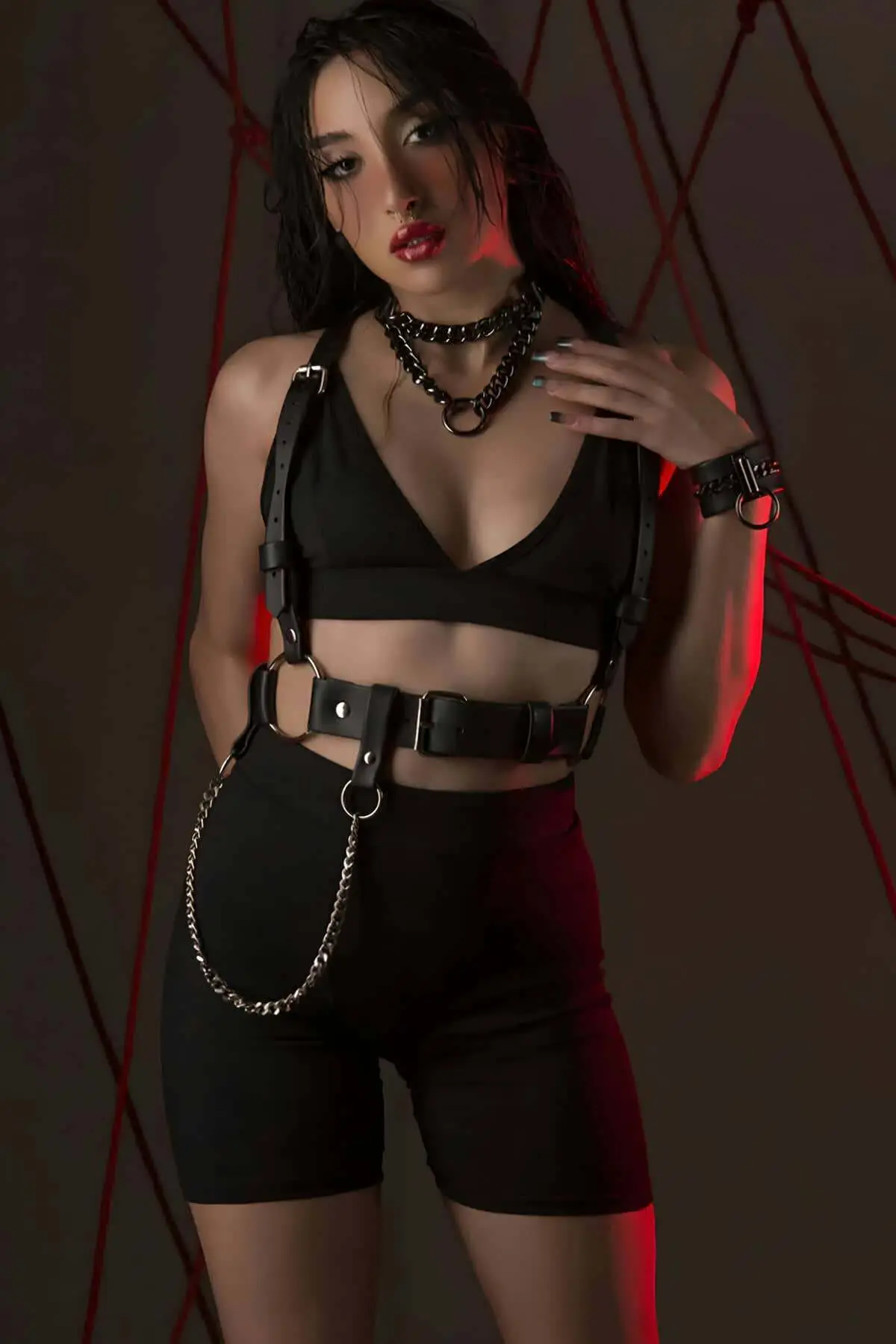 Fantasy Leather Shoulder Harness - SH1266