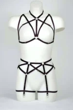 Sexy Harness with Bust and Garter Belt - SH161