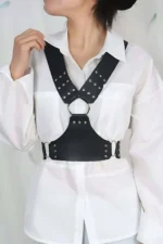 Shirt Belt, Dress Belt, Stylish and Trendy Leather Chest Harness Belt - SH936