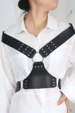 Shirt Belt, Dress Belt, Stylish and Trendy Leather Chest Harness Belt - SH936 - Image 2