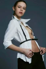 Stylish Leather Accessory for Shirts - SH229