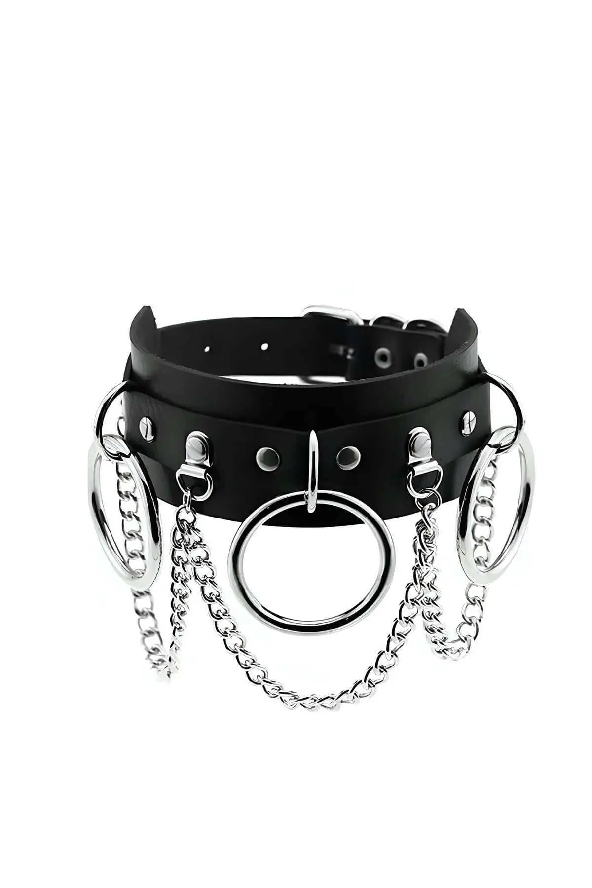 Sexy Choker with Ring and Chain Detail - SH407