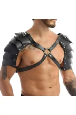 Stylish Men's Harness Costume with Two Shoulder Wing Details, Gladiator Men's Costume - SHM161