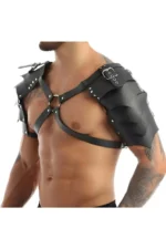 Stylish Men's Harness Costume with Two Shoulder Wing Details, Gladiator Men's Costume - SHM161 - Image 3