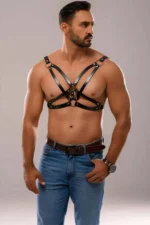 Men's Leather Fantasy Harness - SHM141 - Image 3