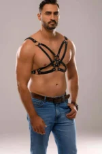 Men's Leather Fantasy Harness - SHM141 - Image 5