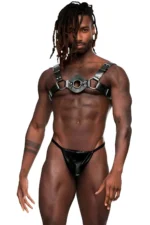 Men's Leather Chest Harness, Fancy Apparel, Men's Leather Underwear - SHM151